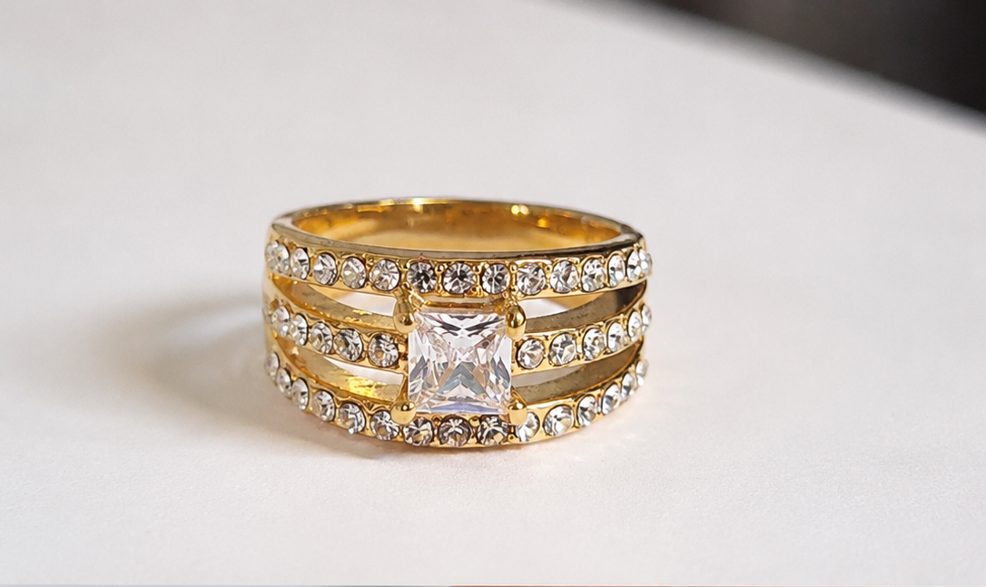Sortija Matrimonio S/Steel Dorado