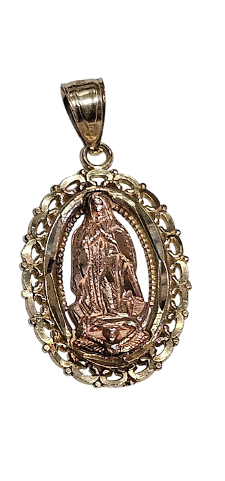 Medalla Virgen Oro Rosado 10k
