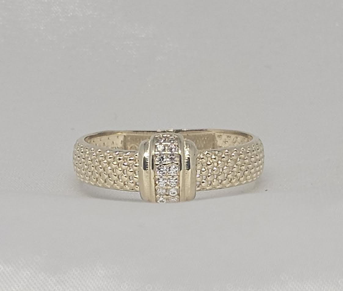 Sortija fancy de mujer 14k