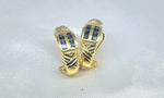 Pantallas Oro 14k Zafiros
