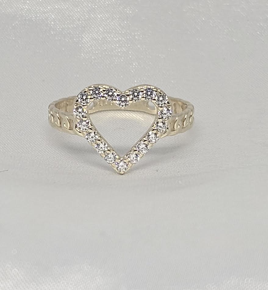 Sortija de Corazon 14k CZ