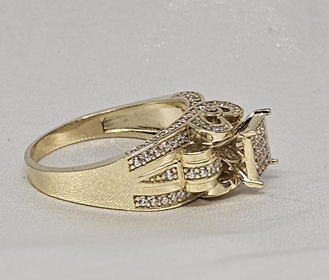 Sortija de Matrimonio 10k CZ