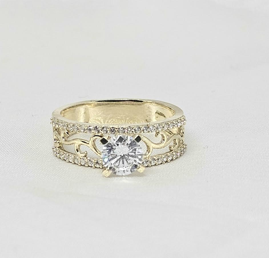 Sortija de Compromiso 10k CZ