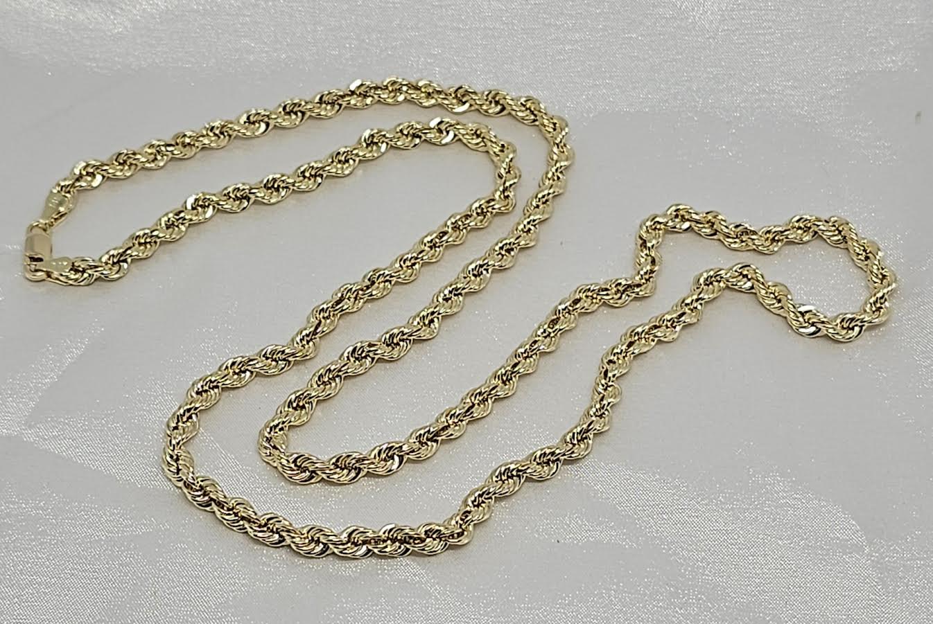 Cadena Eslabón Soga 14k