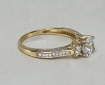 Sortija de compromiso 14k CZ