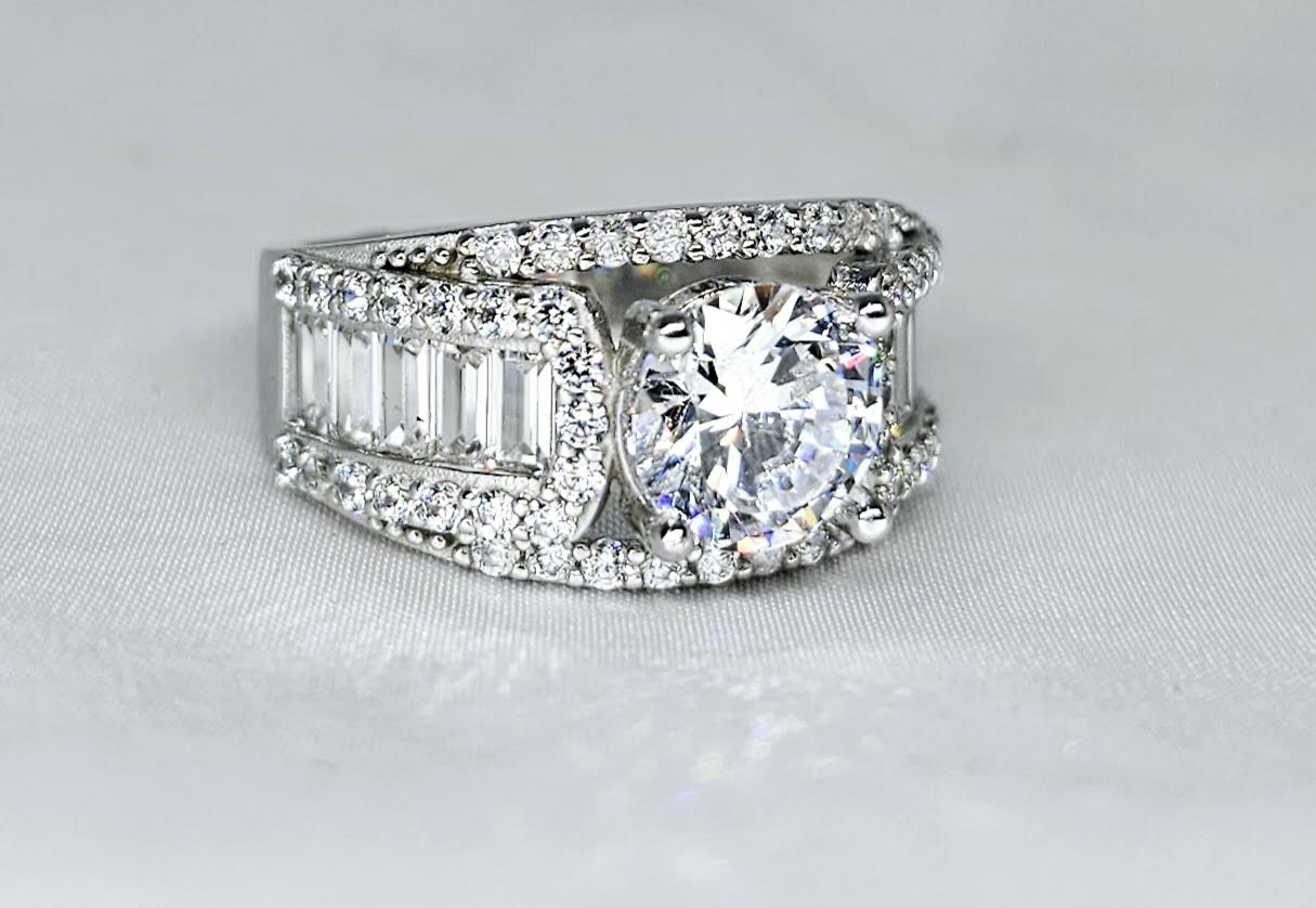 Sortija de Matrimonio Oro Blanco 14k