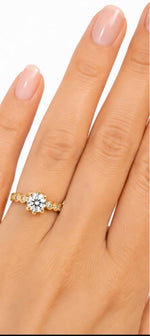 Sortija de Compromiso 14k CZ