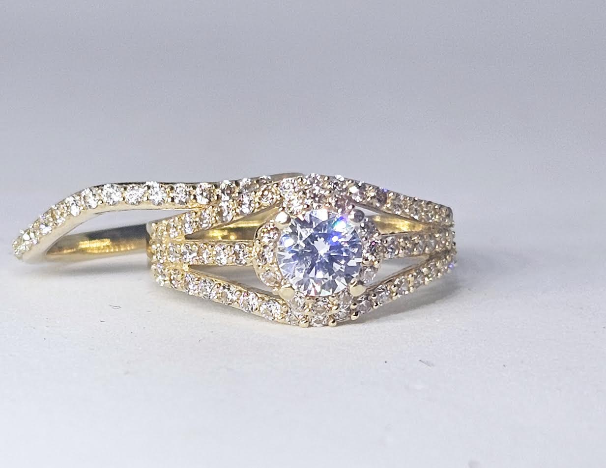 Set de Matrimonio 14k CZ