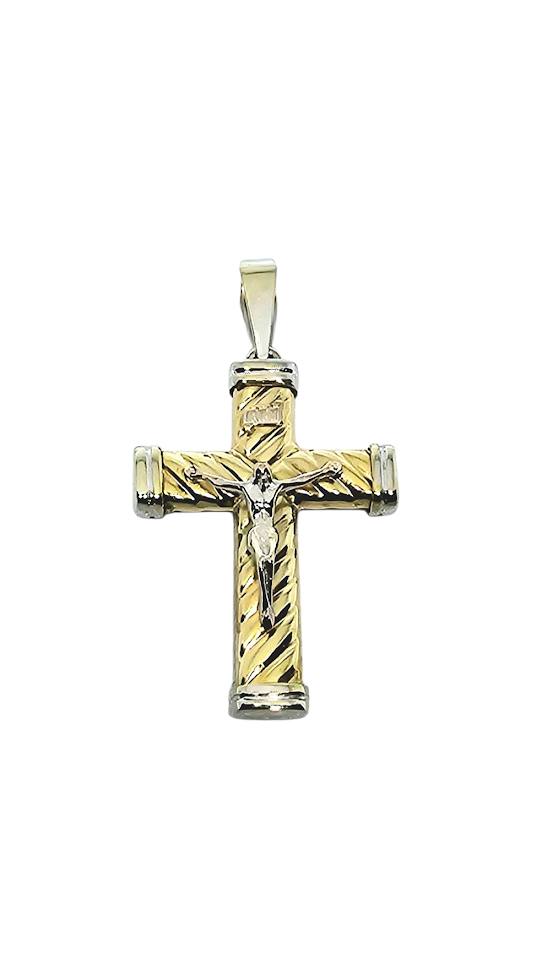 Cruzifijo  2tonos 14k