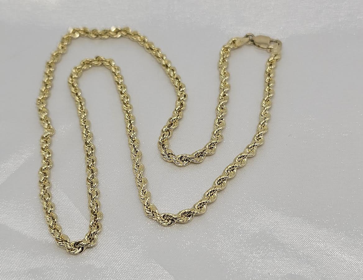 Cadena de Eslabón Soga 14k