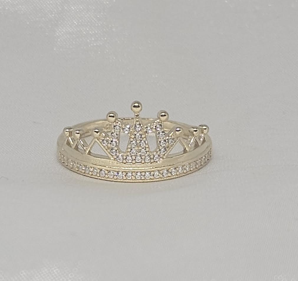 Sortija de Corona 14k CZ
