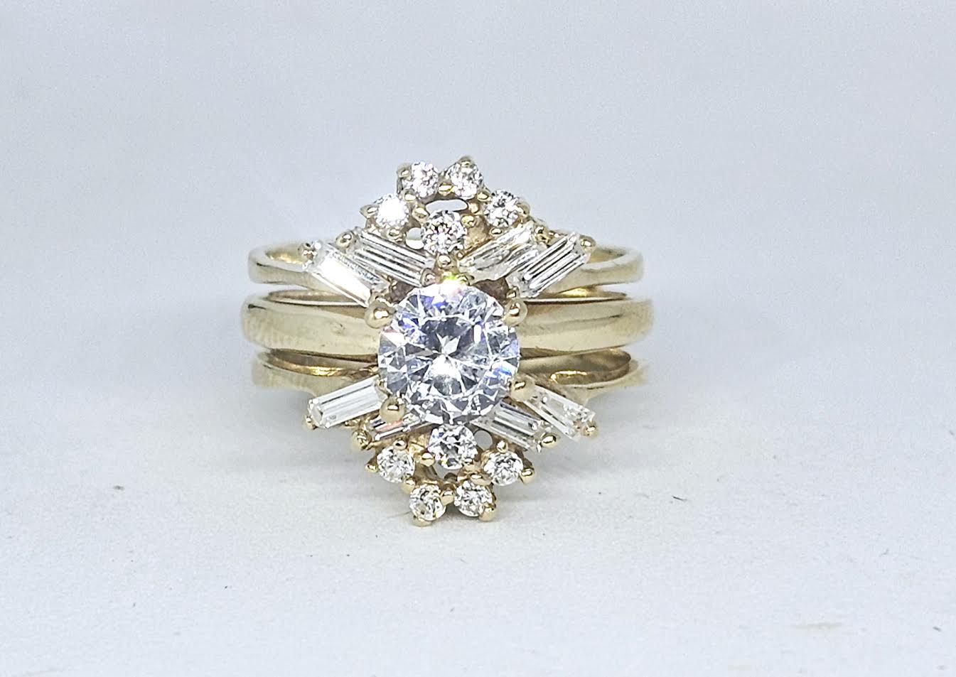 Insert de Matrimonio 14k CZ