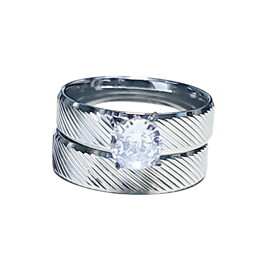 Set de Matrimonio S/Steel CZ