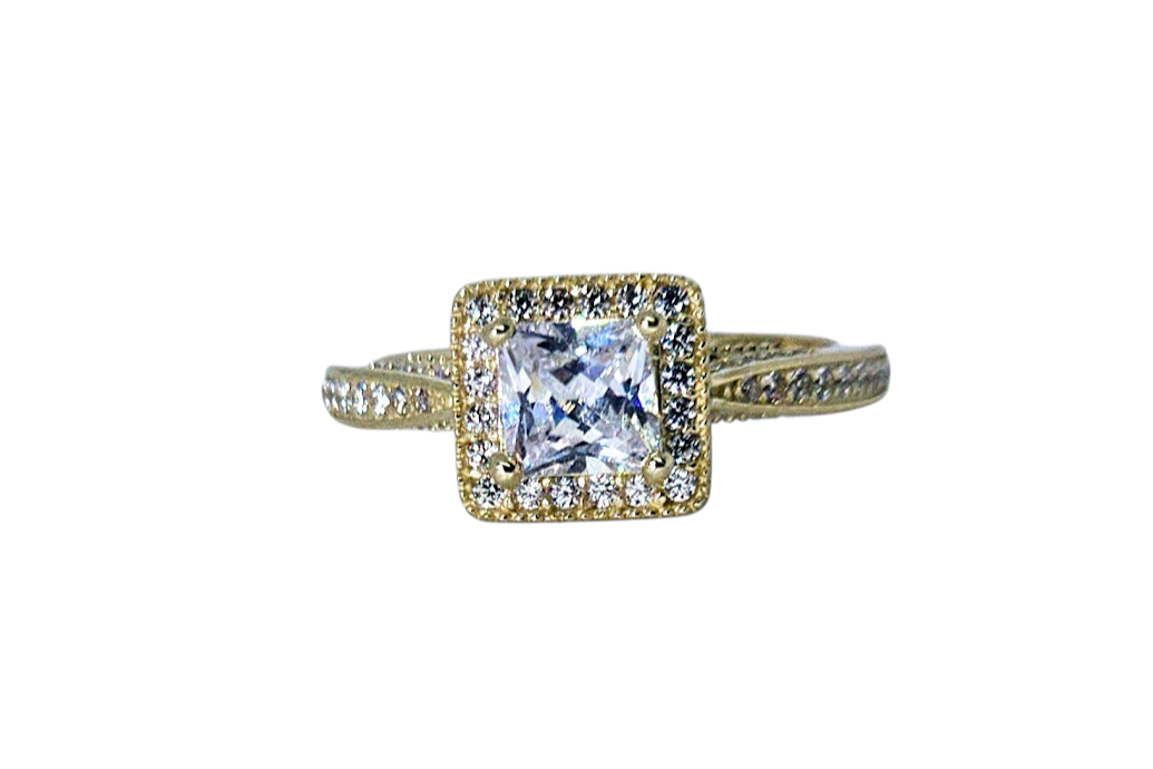 Sortija de compromiso 14k CZ