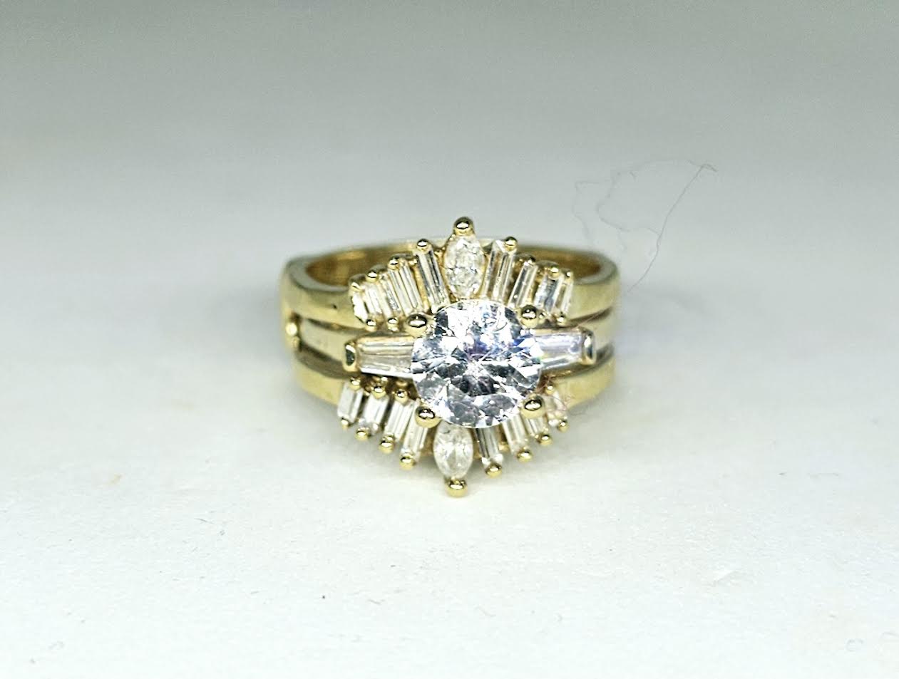 Insert de Matrimonio 14k CZ