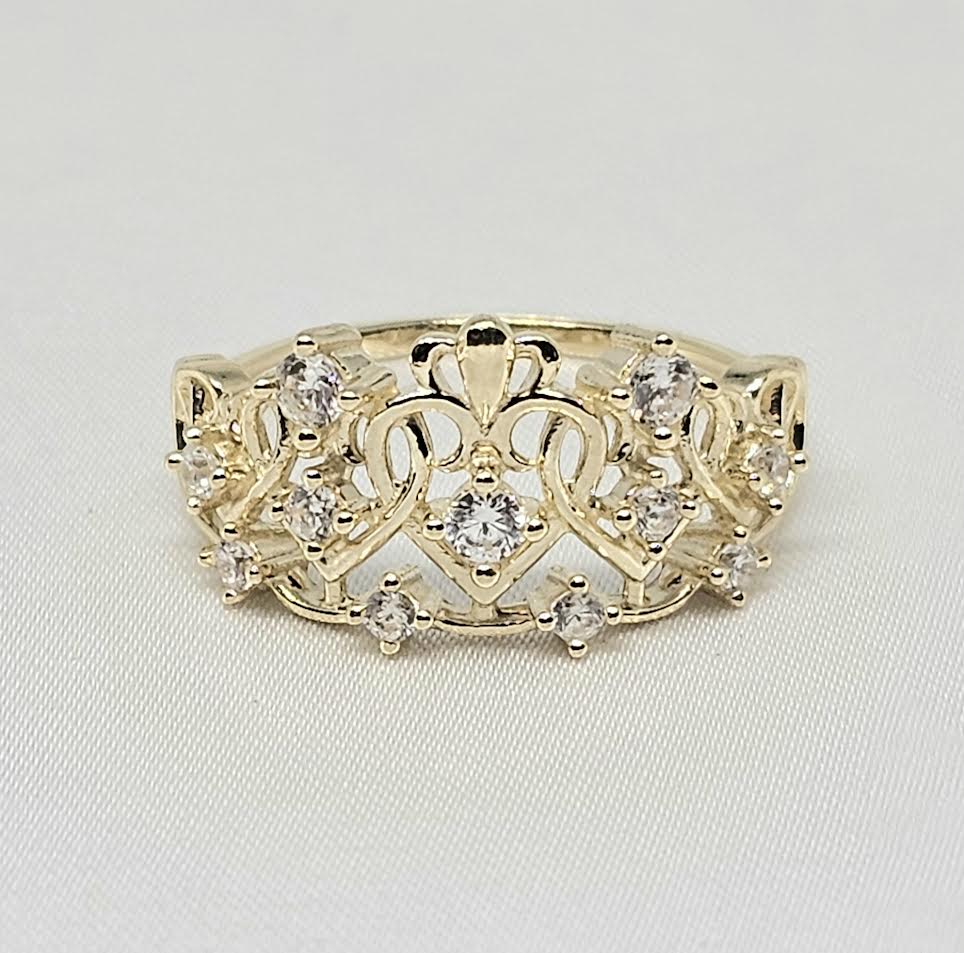 Sortija de Quinceañera 14k CZ