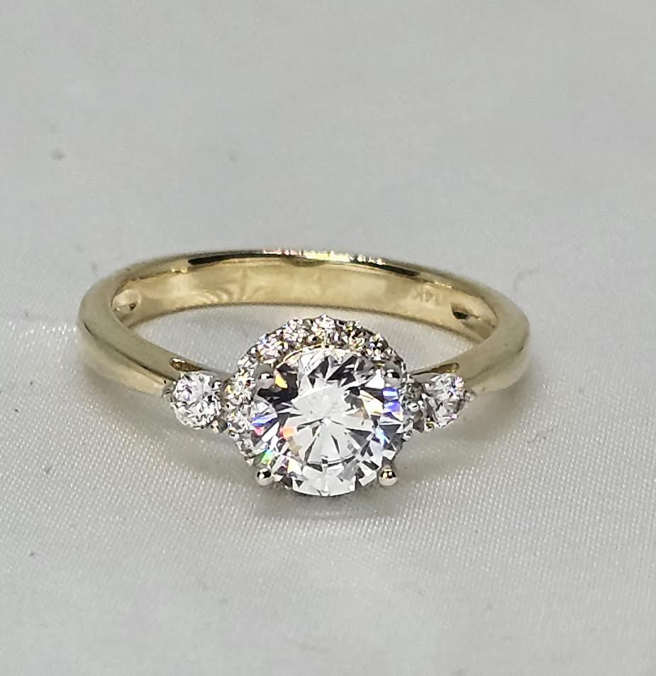 Sortija de Compromiso 14k CZ