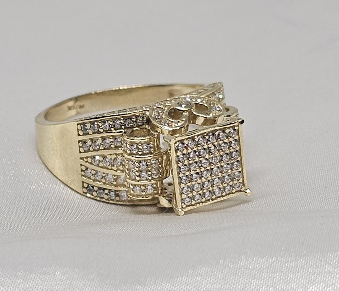Sortija de Matrimonio 10k CZ