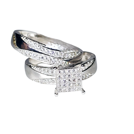 Set de Matrimonio en Plata 925