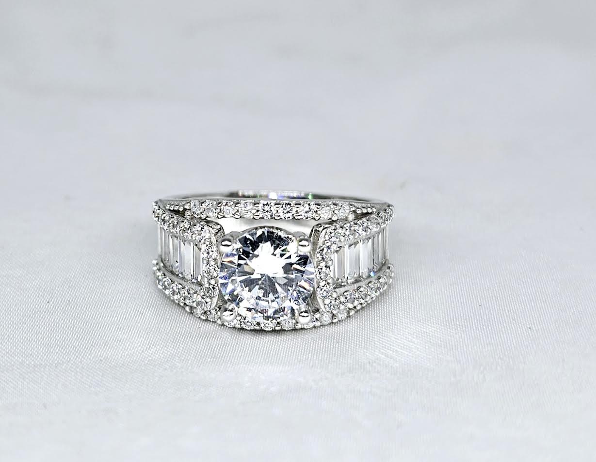 Sortija de Matrimonio Oro Blanco 14k
