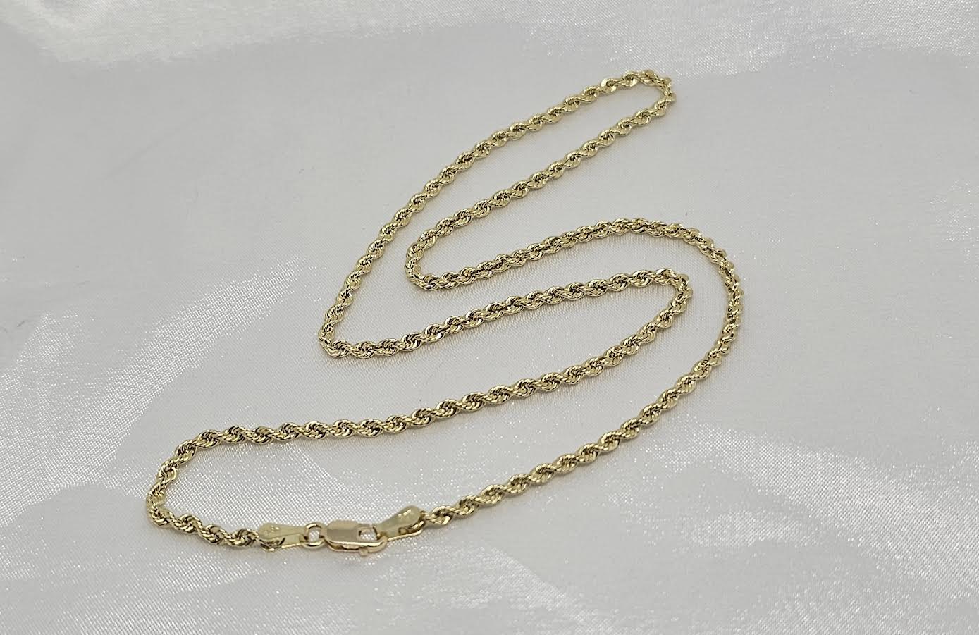 Cadena Eslabón Soga 14k