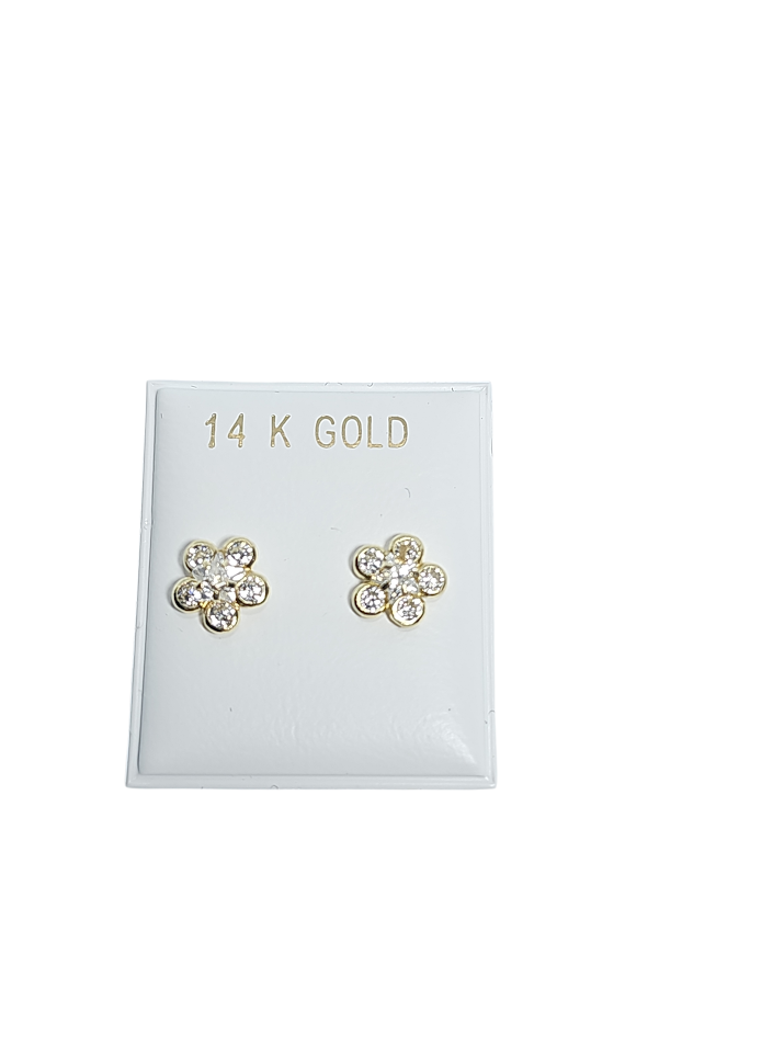 Pantalla Flor Oro CZ