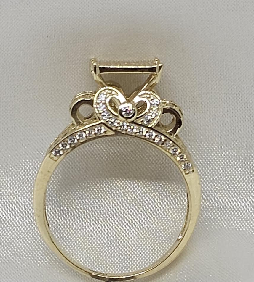 Sortija de Matrimonio 10k CZ