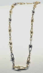 Tobillera Fancy 2tonos 14k