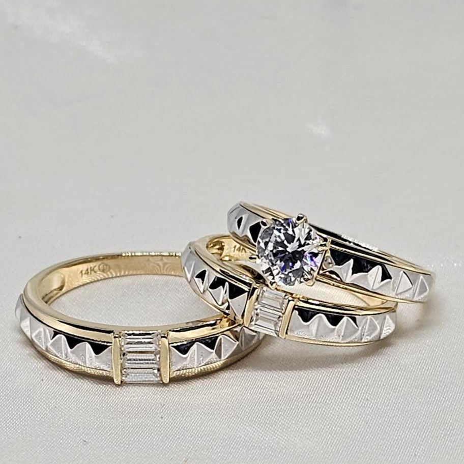 Trio de Matrimonio 14k