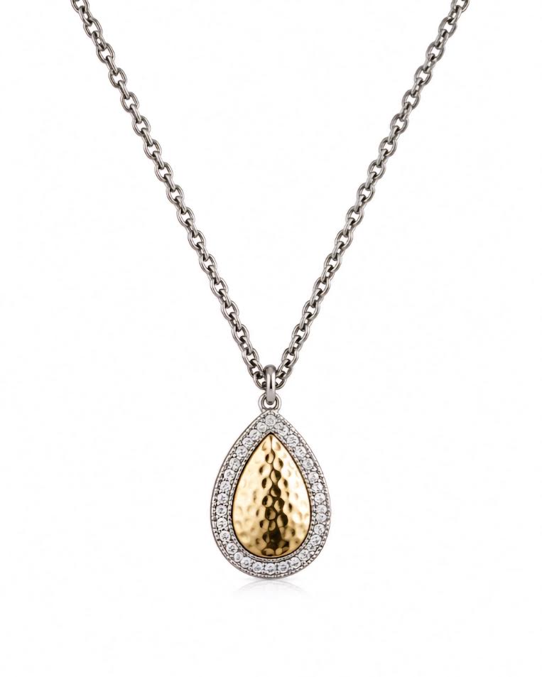 Collar con charm de gota S/Steel