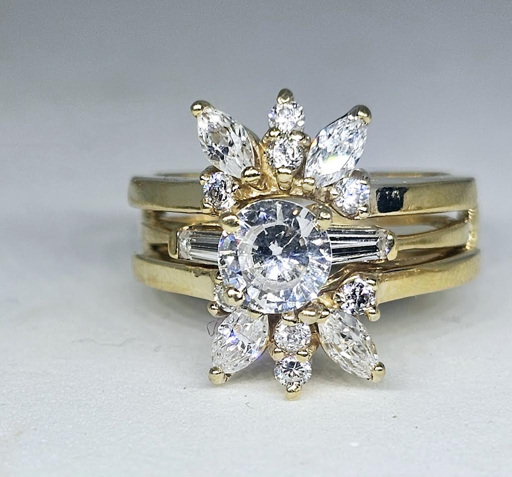 Insert de Matrimonio 14k CZ