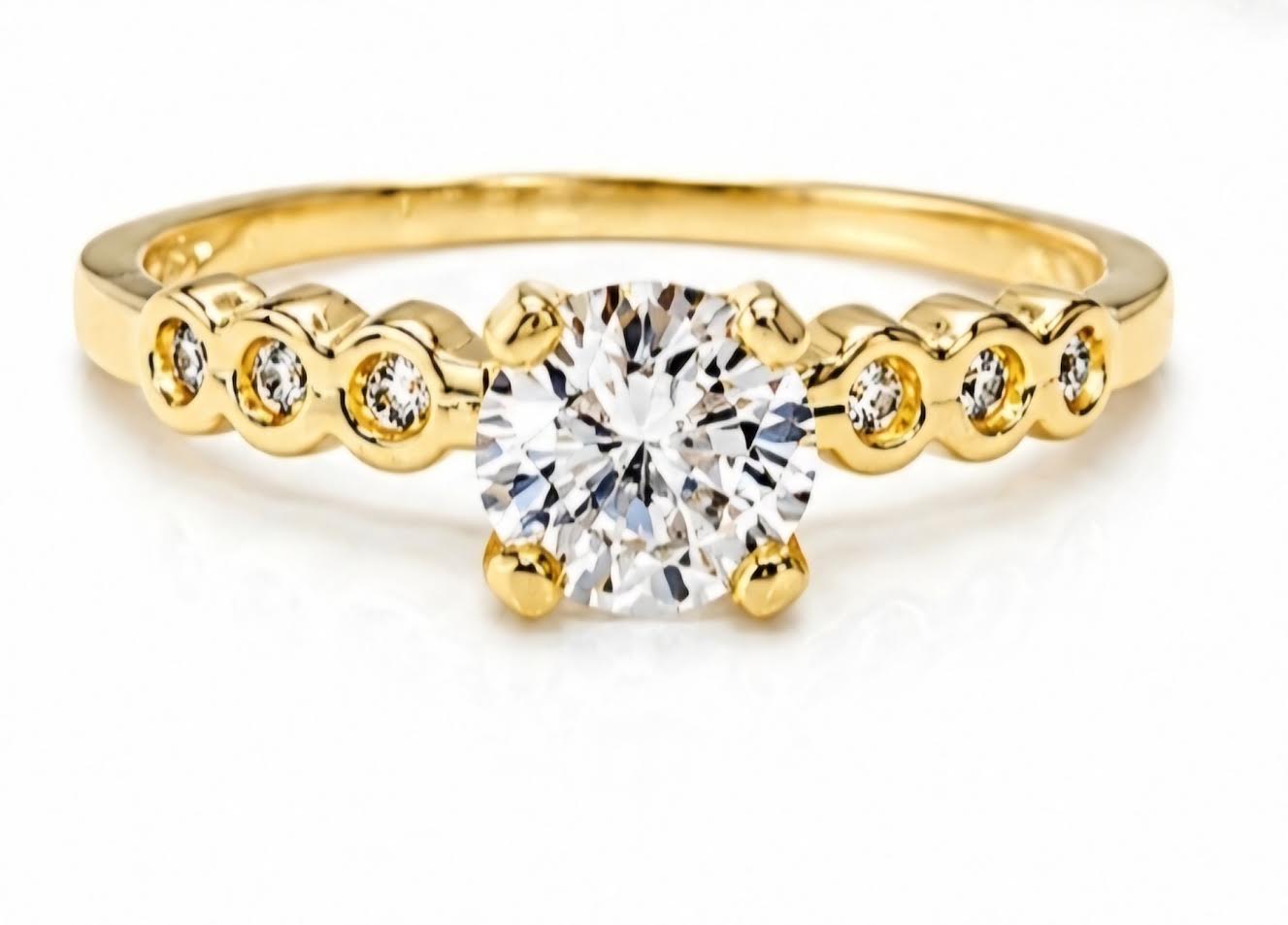 Sortija de Compromiso 14k CZ