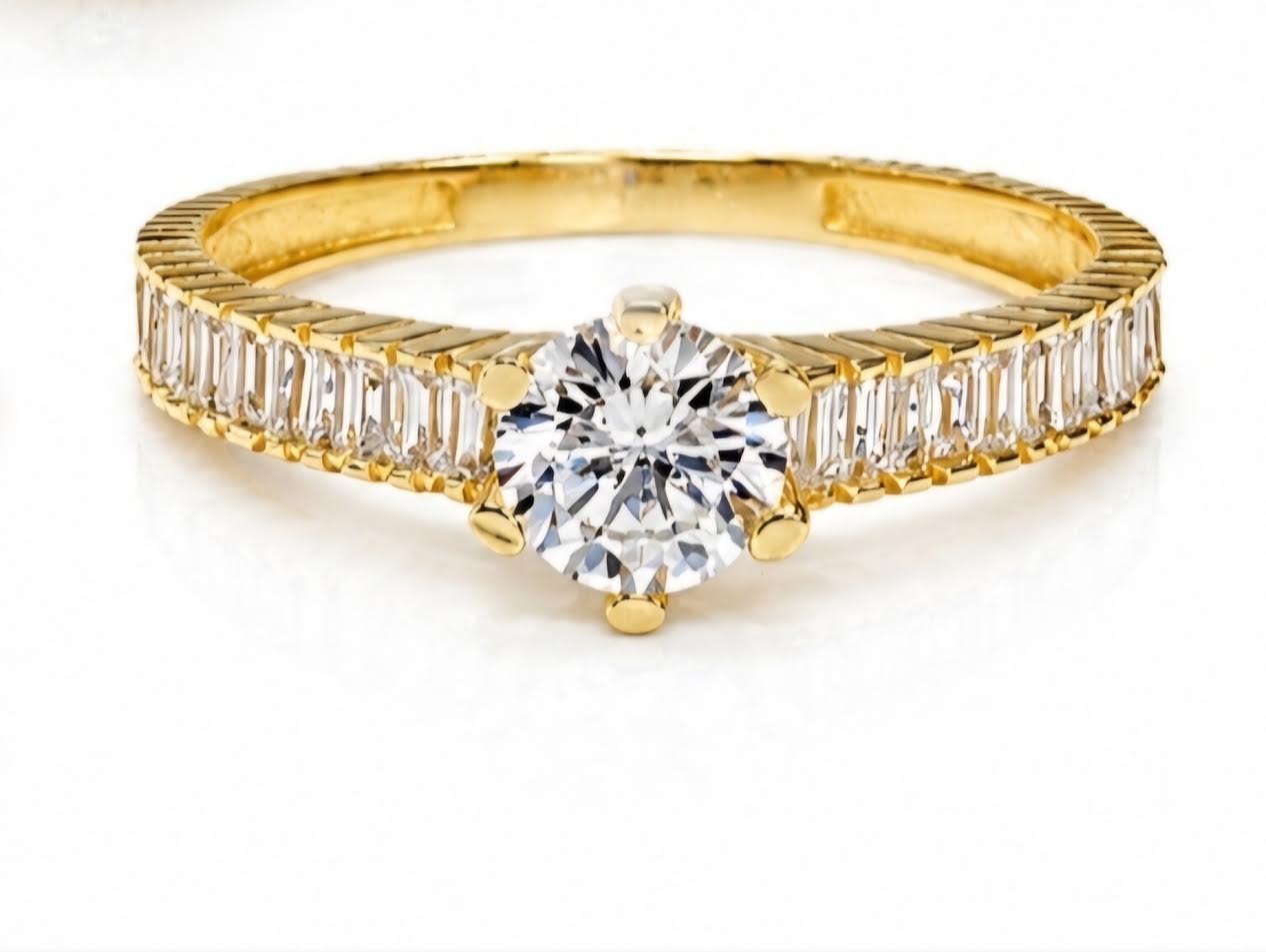 Sortija de Compromiso 14K CZ