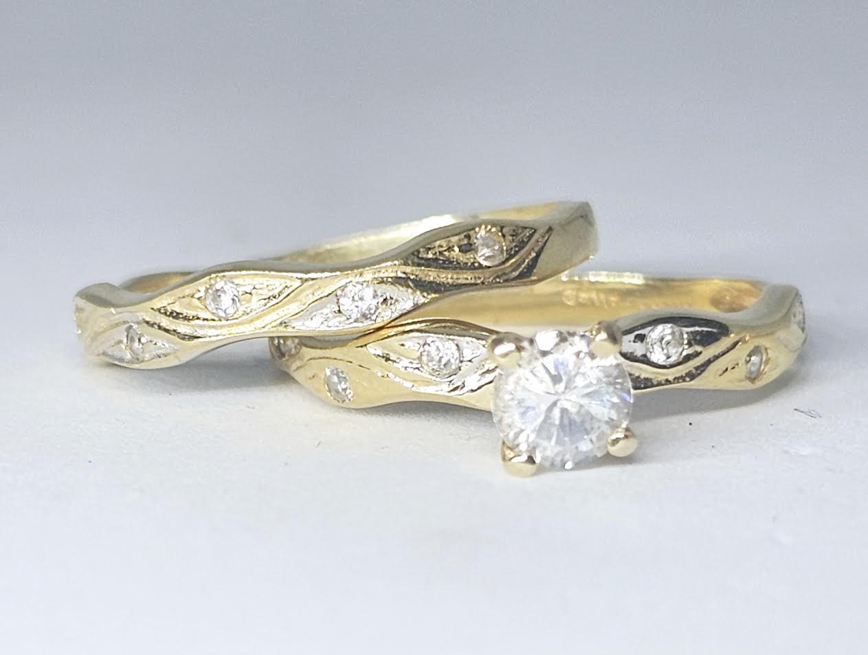 Set de Matrimonio 14k CZ