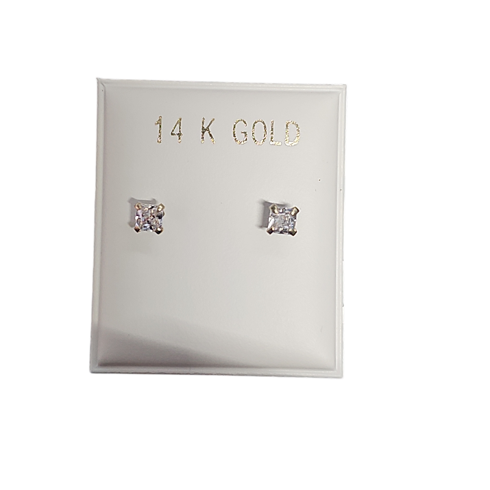 Pantallas Dormilonas Cuadradas 14k Cz