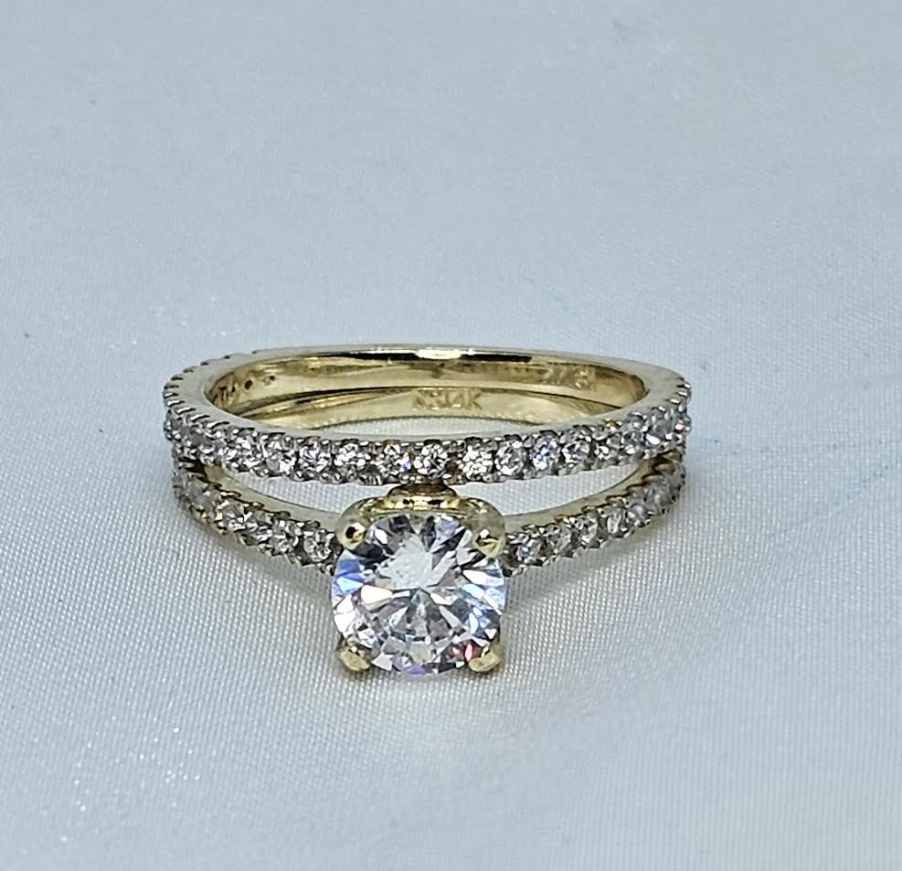 Set de Matrimonio 14k CZ