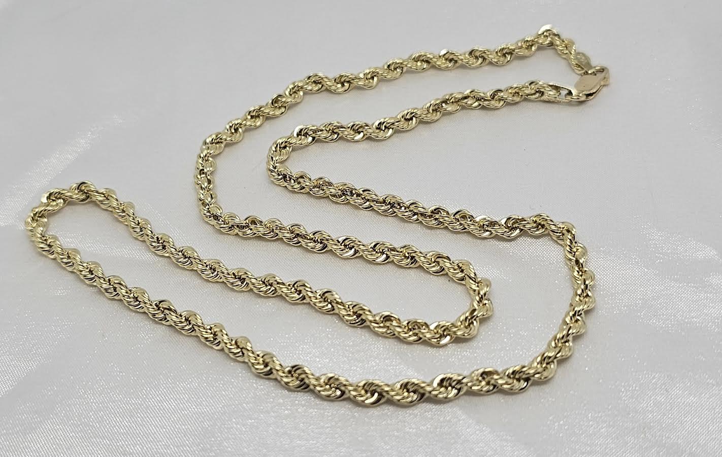 Cadena Eslabón Soga 14k