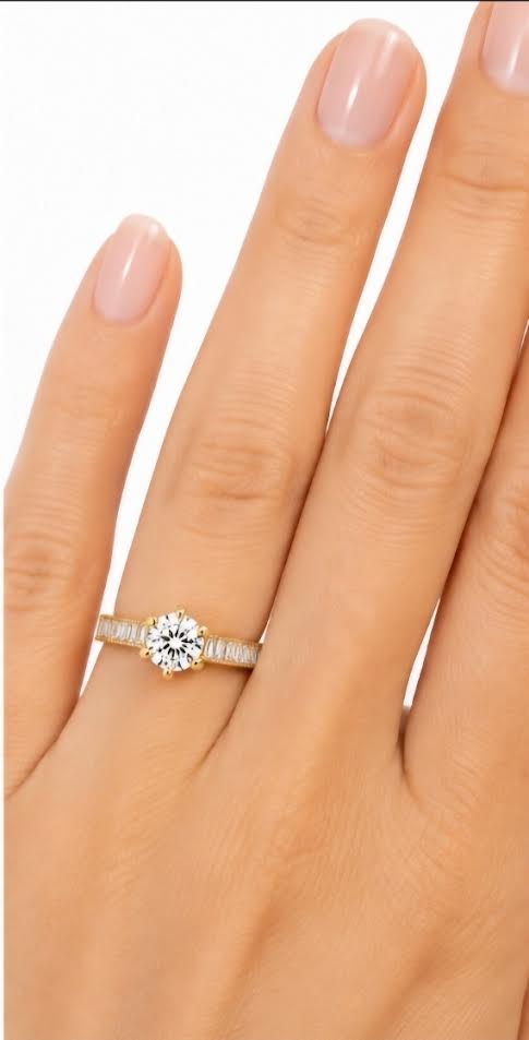 Sortija de Compromiso 14K CZ