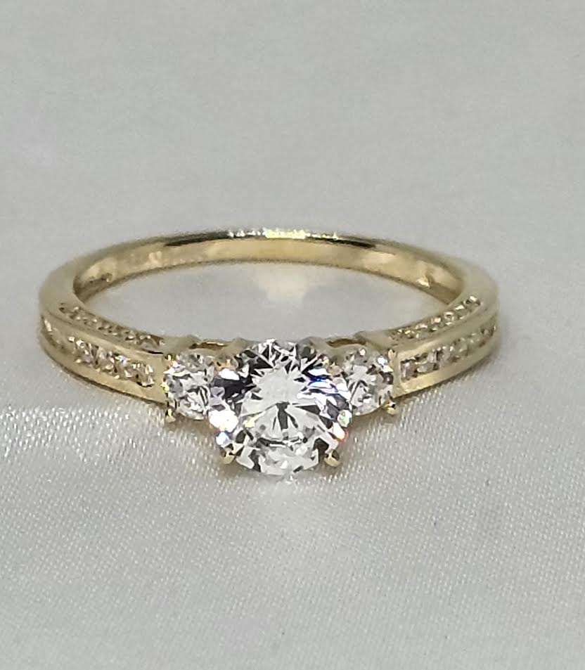 Sortija de Compromiso 14k CZ