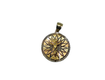 Charm de Cristo Tricolor 10k