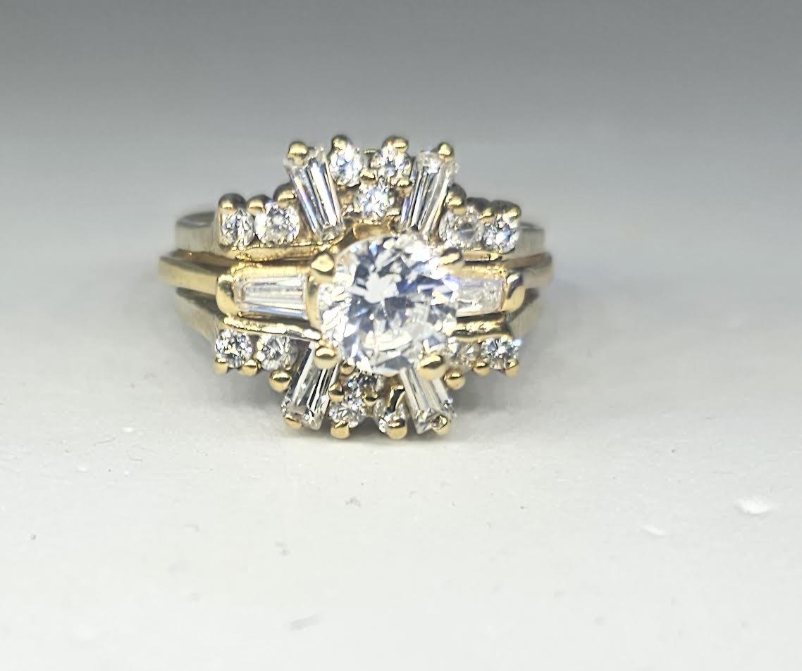 Insert de Matrimonio 14k CZ