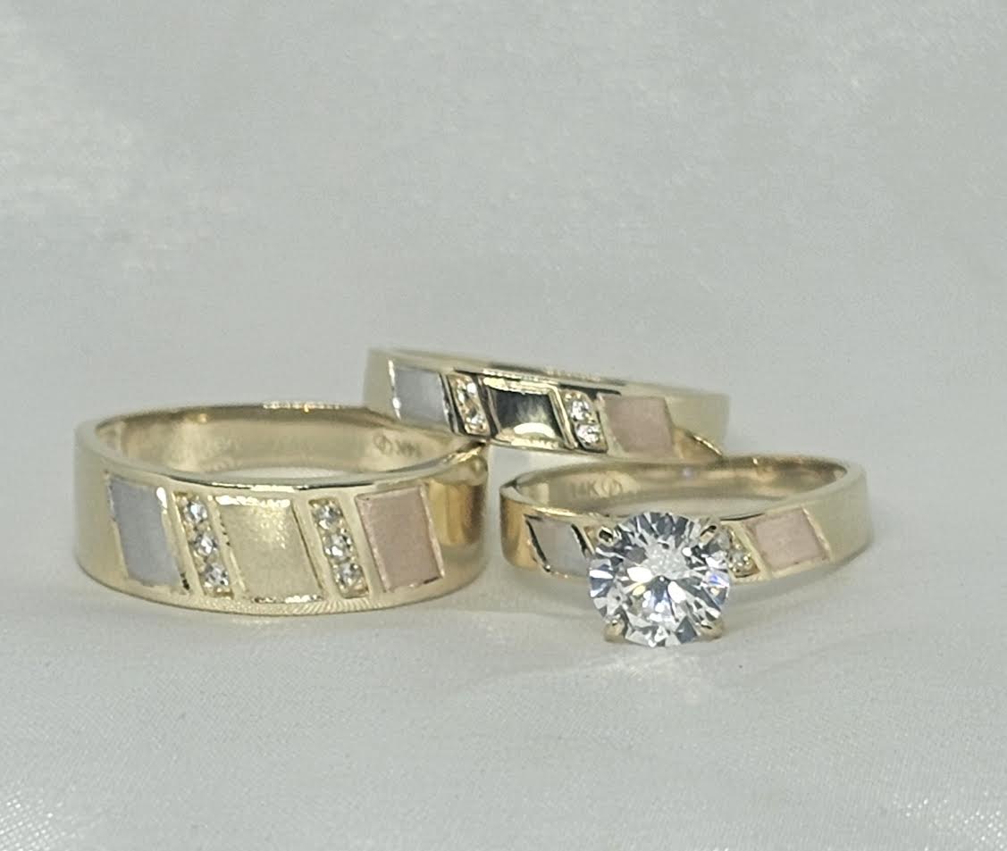 Trio de Matrimonio 14k