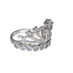Sortija de Corona 15 Oro Blanco