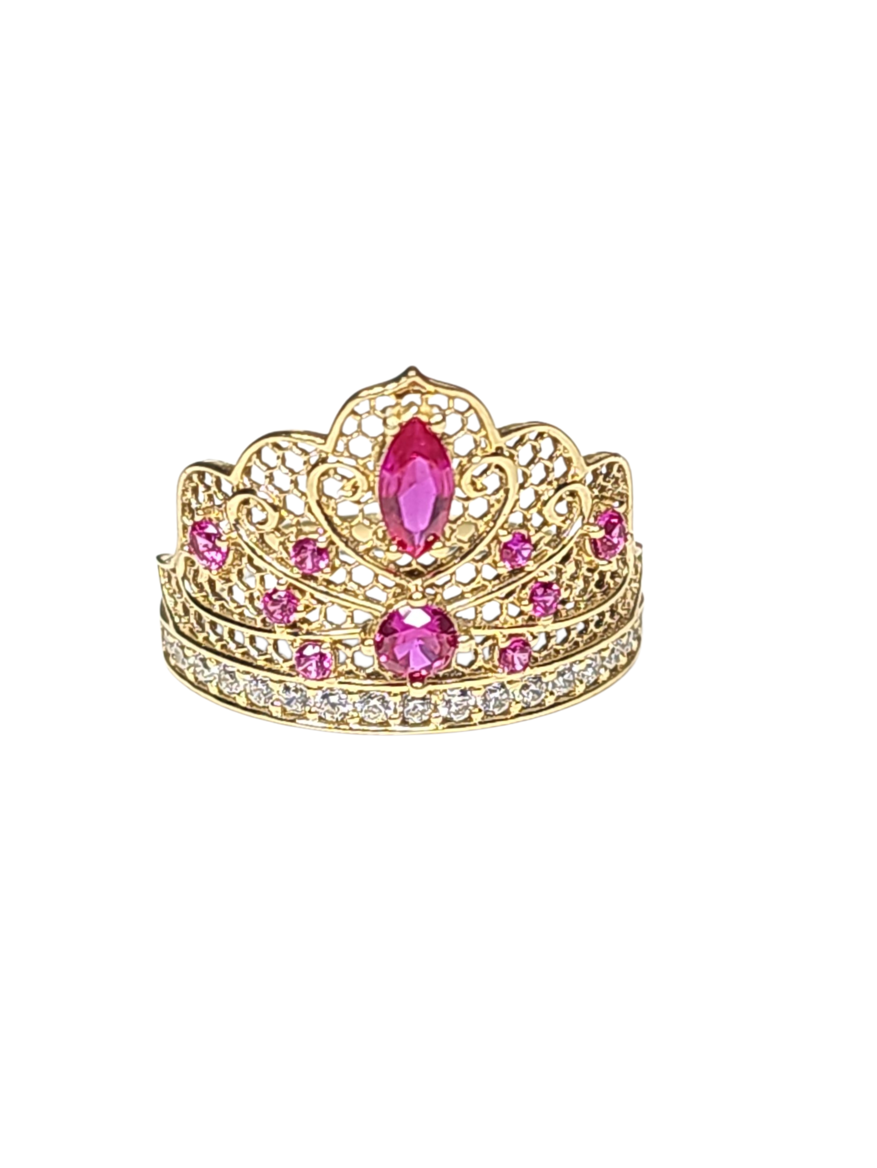 Sortija de Corona con piedras