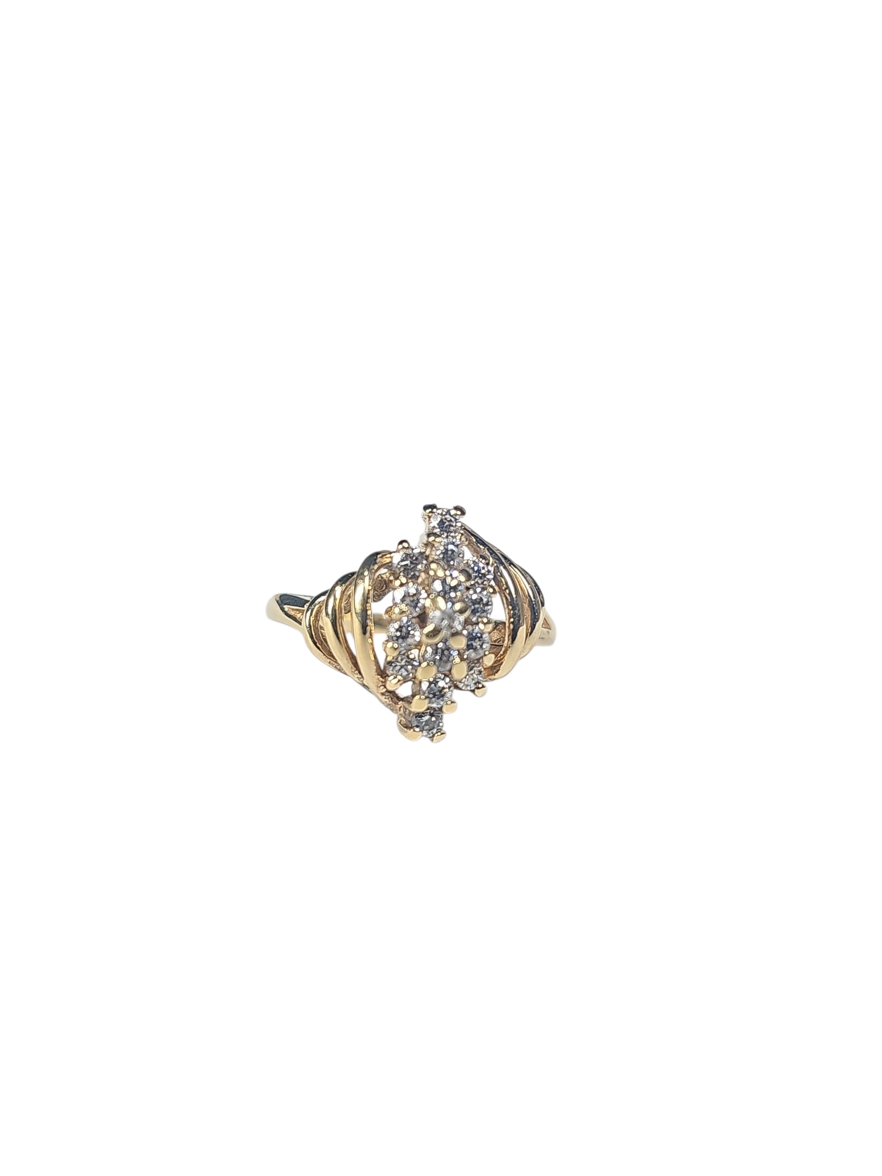 Sortija Quinceañera 14k cz