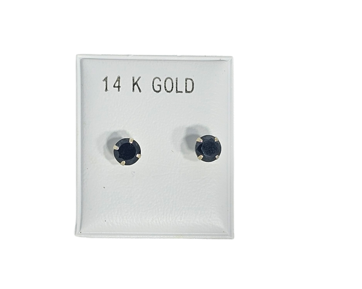 Pantalla Dormilona Oro 14k piedra negra