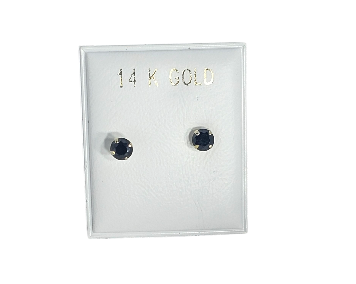 Pantalla Dormilona Oro 14k piedra negra