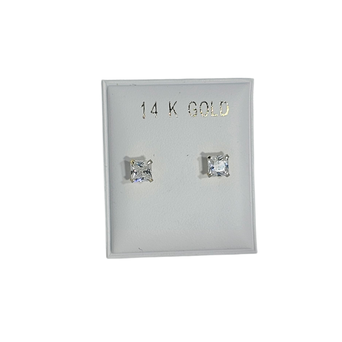 Pantallas Dormilonas Cuadradas 14k Cz