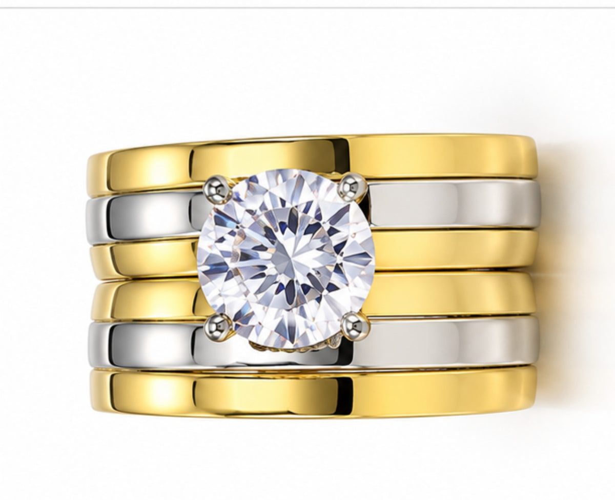 Set de Matrimonio S/Steel 2tonos