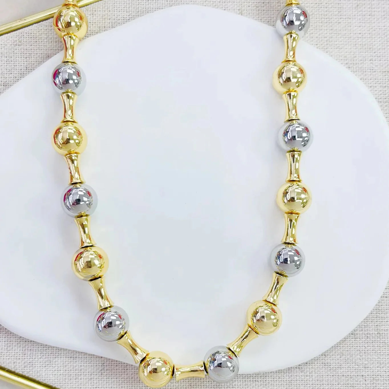 Collar de Bolas 2tonos S/Steel